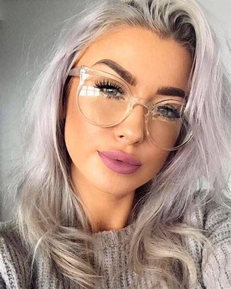 Trendy Glasses Styles for Brown Hair